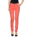 Rossopuro Woman Pants Coral Size 10 Cotton, Elastane In Red