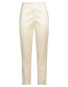 Rossopuro Woman Pants Cream Size Xxs Polyester, Nylon, Elastane In White