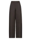 Rossopuro Woman Pants Dark Brown Size Xxl Linen
