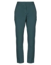 Rossopuro Woman Pants Deep Teal Size 10 Cotton, Elastane In Green