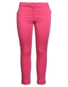 Rossopuro Woman Pants Fuchsia Size 12 Cotton, Elastane In Pink