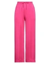 Rossopuro Woman Pants Fuchsia Size M Viscose In Pink