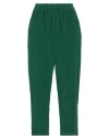 Rossopuro Woman Pants Green Size 4 Cotton, Elastane