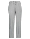 Rossopuro Woman Pants Grey Size M Linen