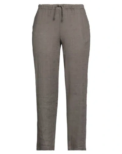 Rossopuro Woman Pants Khaki Size L Linen, Viscose In Beige