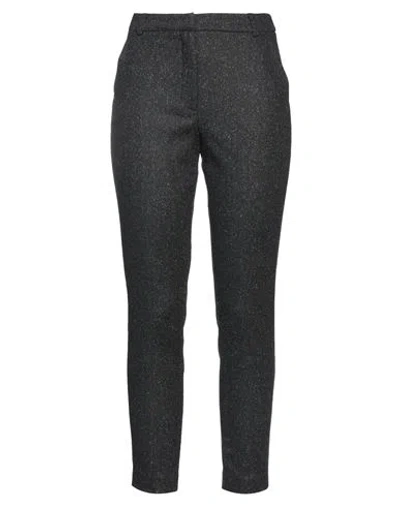 Rossopuro Woman Pants Lead Size 4 Wool, Polyester, Acrylic, Silk, Elastane In Grey