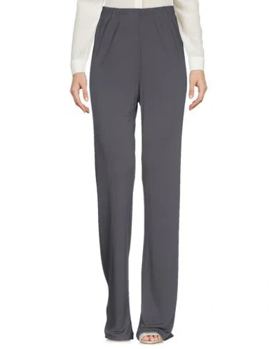 Rossopuro Woman Pants Lead Size Xl Viscose In Grey