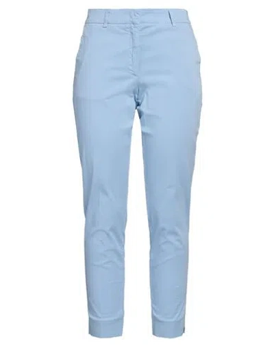 ROSSOPURO ROSSOPURO WOMAN PANTS LIGHT BLUE SIZE 14 COTTON, ELASTANE