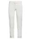 Rossopuro Woman Pants Light Grey Size 4 Cotton, Elastane In Grey