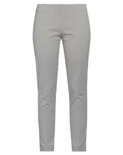 Rossopuro Woman Pants Light Grey Size 6 Cotton, Polyamide, Elastane