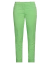 Rossopuro Woman Pants Lime Green Size 6 Cotton, Elastane
