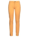 Rossopuro Woman Pants Marigold Size 6 Cotton, Elastane In Yellow
