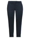 Rossopuro Woman Pants Midnight Blue Size 10 Cotton, Elastane