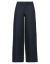 Rossopuro Woman Pants Midnight Blue Size S Linen
