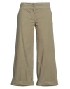 Rossopuro Woman Pants Military Green Size 4 Cotton