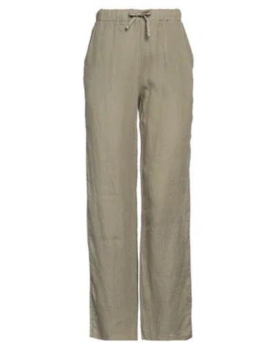 Rossopuro Woman Pants Military Green Size S Linen