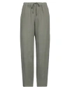 Rossopuro Woman Pants Military Green Size S Linen, Viscose