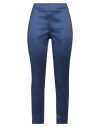 Rossopuro Woman Pants Navy Size M Polyester, Nylon, Elastane In Navy Blue