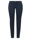 Rossopuro Woman Pants Navy Size 6 Cotton, Elastane In Navy Blue