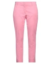 Rossopuro Woman Pants Pink Size 8 Cotton, Elastane