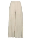 Rossopuro Woman Pants Sage Green Size L Cotton, Silk, Elastane