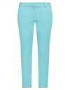 Rossopuro Woman Pants Sky Blue Size 6 Cotton, Elastane In Blue
