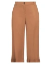 Rossopuro Woman Pants Tan Size 16 Lyocell In Brown