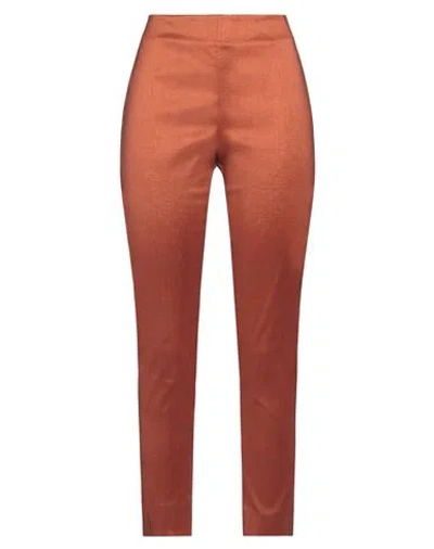 Rossopuro Woman Pants Tan Size S Polyester, Nylon, Elastane In Brown