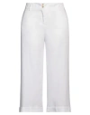 Rossopuro Woman Pants White Size 12 Lyocell