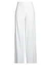 Rossopuro Woman Pants White Size L Linen