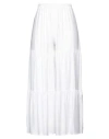 Rossopuro Woman Pants White Size S Viscose In White
