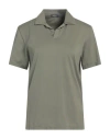 Rossopuro Woman Polo Shirt Military Green Size 3 Cotton