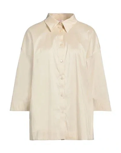Rossopuro Woman Shirt Beige Size S Polyester, Nylon, Elastane In Neutral