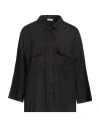 Rossopuro Woman Shirt Black Size S Linen