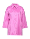 Rossopuro Woman Shirt Mauve Size S Polyester, Nylon, Elastane In Purple