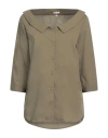Rossopuro Woman Shirt Military Green Size Xl Cotton