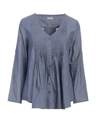 Rossopuro Woman Shirt Pastel Blue Size 14 Cotton