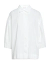 Rossopuro Woman Shirt White Size Xl Cotton, Polyester In White