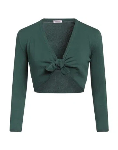 ROSSOPURO ROSSOPURO WOMAN SHRUG DARK GREEN SIZE 6 COTTON, POLYESTER