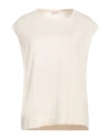 Rossopuro Woman Sweater Beige Size S Cotton