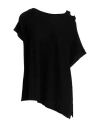 Rossopuro Woman Sweater Black Size Xs Cotton In Black