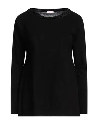 Rossopuro Woman Sweater Black Size Xxl Cotton