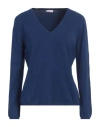 Rossopuro Woman Sweater Blue Size 14 Cotton