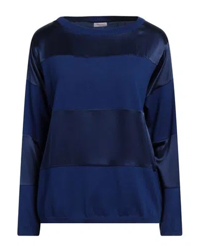 Rossopuro Woman Sweater Blue Size S Cotton