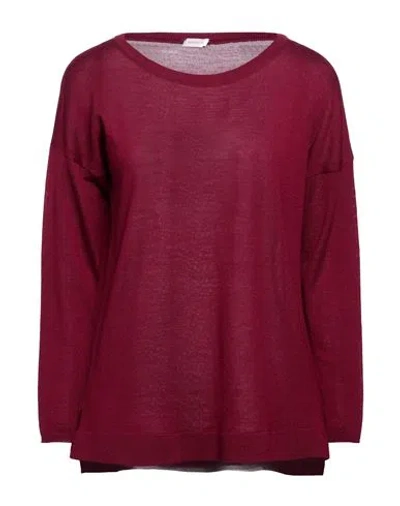 Rossopuro Woman Sweater Burgundy Size M Wool