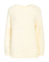 Rossopuro Woman Sweater Cream Size S Merino Wool In White