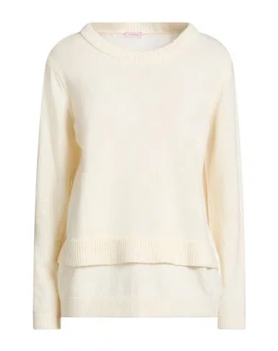 Rossopuro Woman Sweater Cream Size S Wool, Cashmere In White