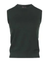 Rossopuro Woman Sweater Dark Green Size 8 Wool In Green