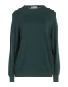 Rossopuro Woman Sweater Green Size 12 Cotton