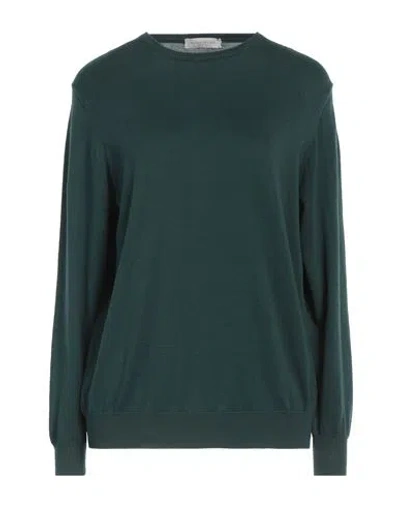 Rossopuro Woman Sweater Green Size 12 Cotton